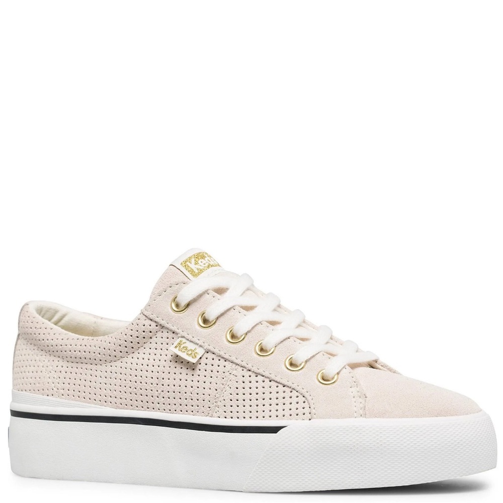 Keds Perforated Pale Pink Platform Sneakers